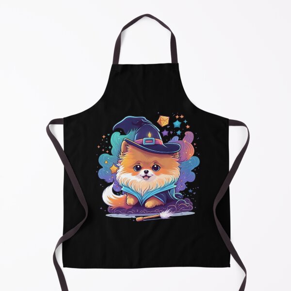 Item preview, Pomeranian Dog Wizard Witch Kawaii designed and sold by Leonardo Palumbo.