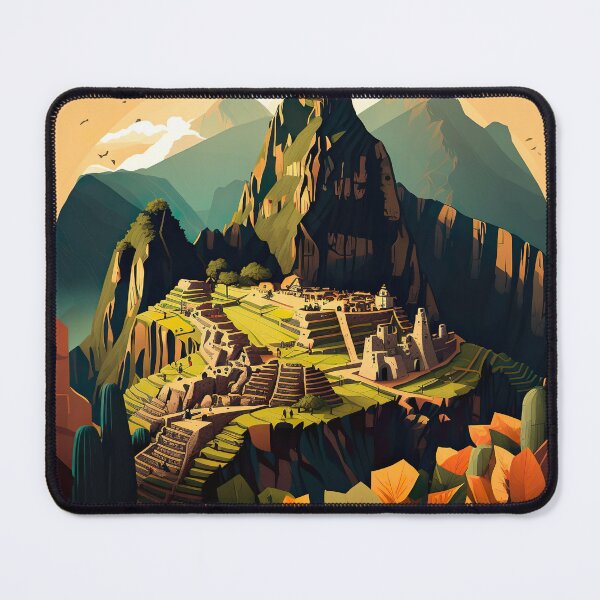 Item preview, Machu Picchu Peru Illustration Drawing designed and sold by unrealartwork.