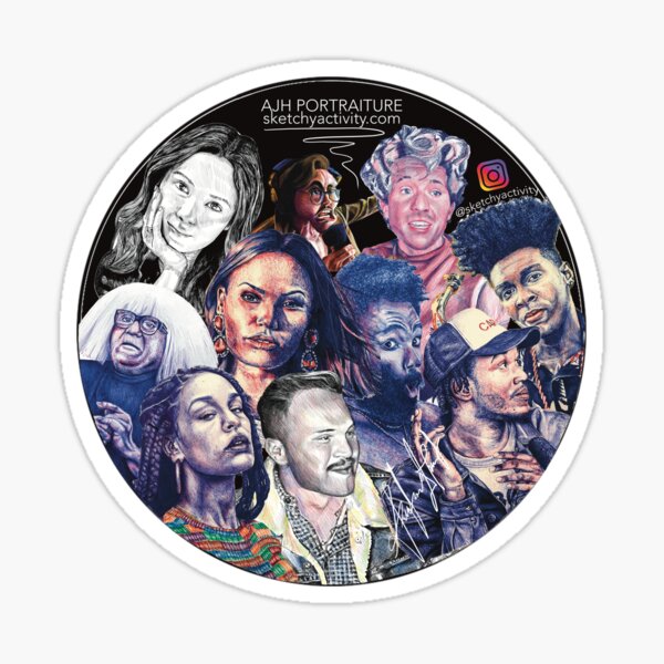 ajh portraiture Sticker