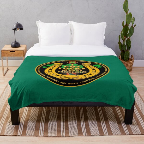 Item preview, PMD00482 Progressive Movement Designs Irish American Lucky Parent of son for Saint Patricks Day or any day funny lucky horseshoe shamrocks for progressive Democrats and Bernie Sanders supporters designed and sold by ProgressiveLeft.