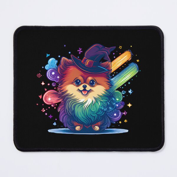 Item preview, Pomeranian Dog Wizard Witch Kawaii designed and sold by Leonardo Palumbo.