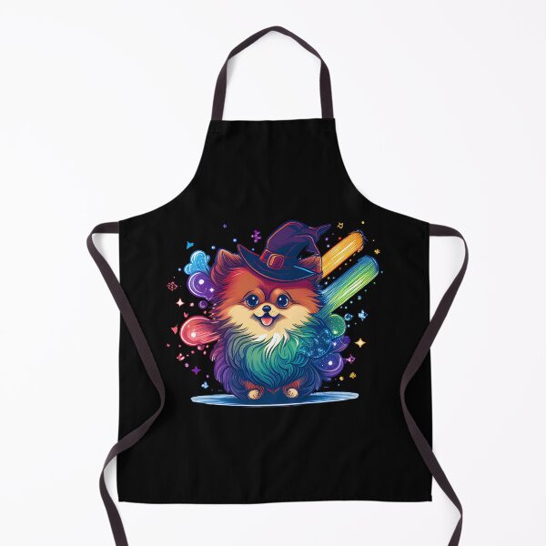 Item preview, Pomeranian Dog Wizard Witch Kawaii designed and sold by Leonardo Palumbo.