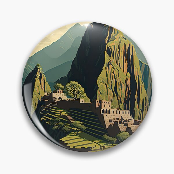 Item preview, Machu Picchu Peru Colorful Illustration designed and sold by unrealartwork.