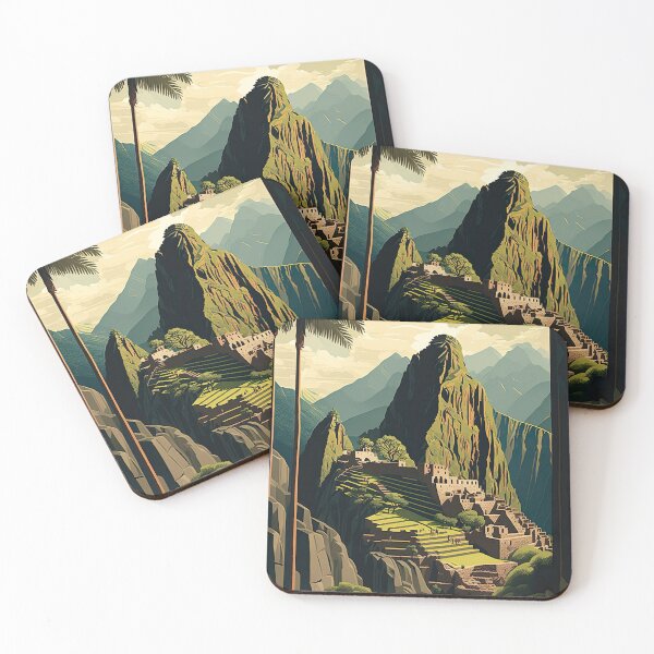 Item preview, Machu Picchu Peru Colorful Illustration designed and sold by unrealartwork.