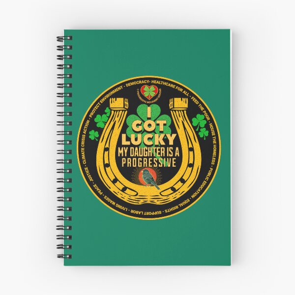 Artikelvorschau, PMD00483 Progressive Movement Designs Irish American Lucky Parent of Daughter für St. Patricks Day oder jeden Tag lustige Hufeisen-Kleeblätter für progressive Demokraten und Anhänger von Bernie Sanders entworfen und verkauft von ProgressiveLeft.