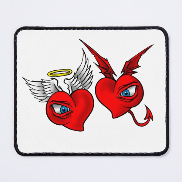 Item preview, Angel and demon heart designed and sold by Sketchoholix.
