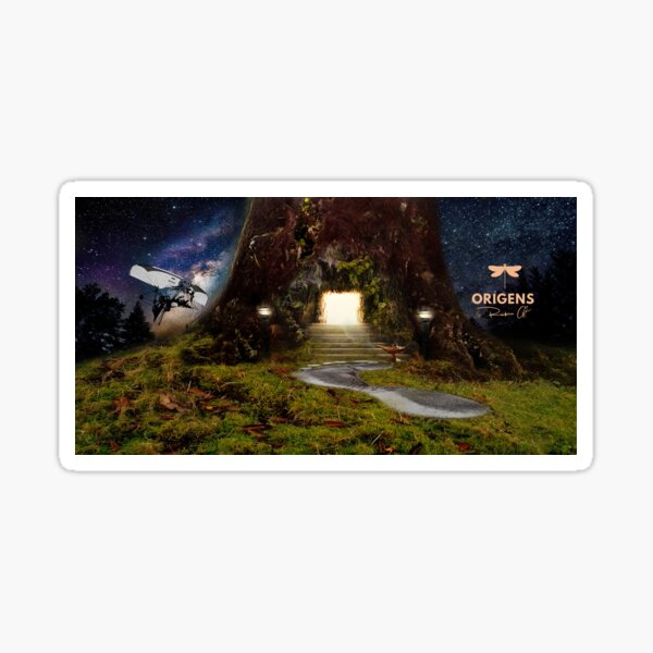 Paragliding magical universe Sticker