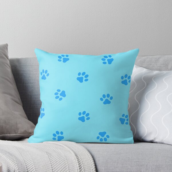 Item preview, Sky blue dog paw pattern, home accessories and decoration, animals designed and sold by PawfectPaw.