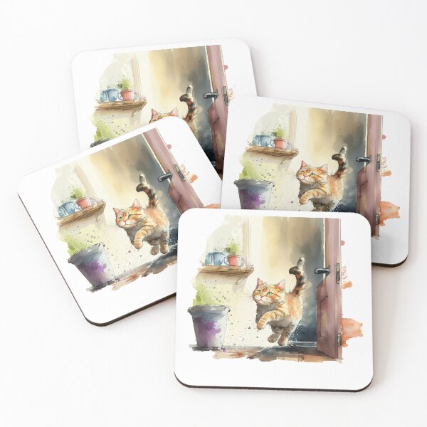 Item preview, home is where your cat lives designed and sold by printiesart.