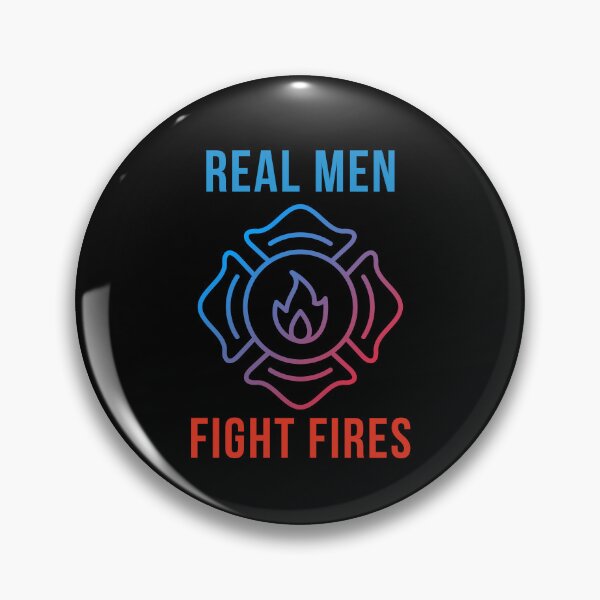 Item preview, Real Men Fight Fires Design Fire Medic EMT Cute Firefighter Symbol EMT EMS Student Gifts designed and sold by PrintOfi.