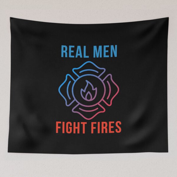 Item preview, Real Men Fight Fires Design Fire Medic EMT Cute Firefighter Symbol EMT EMS Student Gifts designed and sold by PrintOfi.