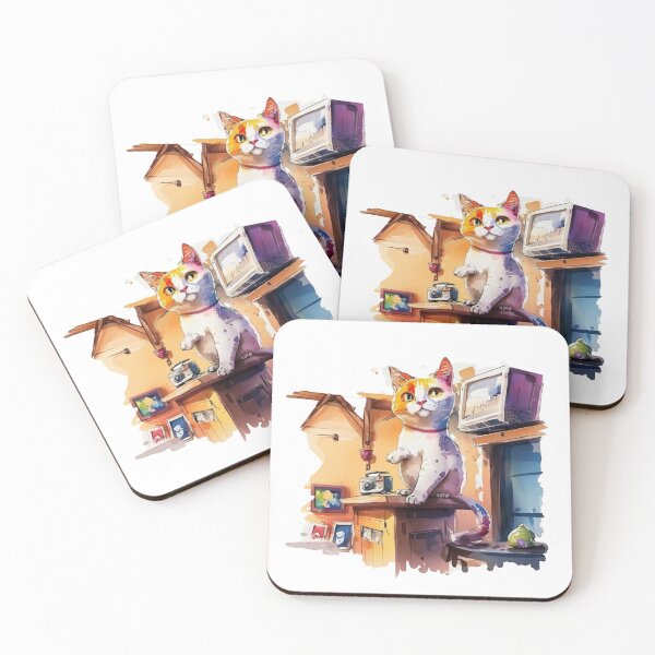 Item preview, home is where your cat lives designed and sold by printiesart.