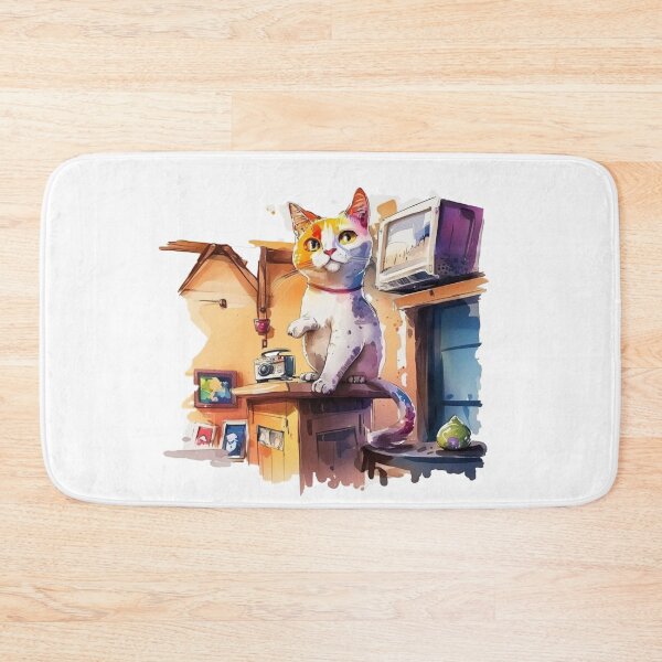 Item preview, home is where your cat lives designed and sold by printiesart.