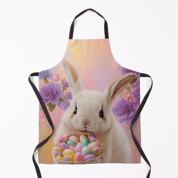 Item preview, Colorful Festive Easter Eggs Easter Bunny Spring Flowers  designed and sold by DreamingAwake1.