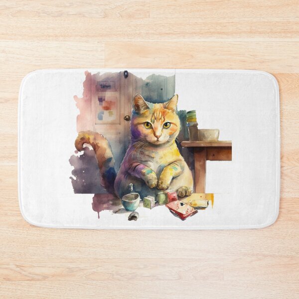 Item preview, home is where your cat lives designed and sold by printiesart.