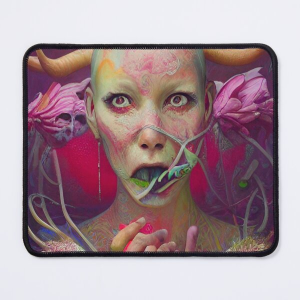 Item preview, Lucy Horned Goddess Organic Floral Abstract designed and sold by mghtymvrk2040.