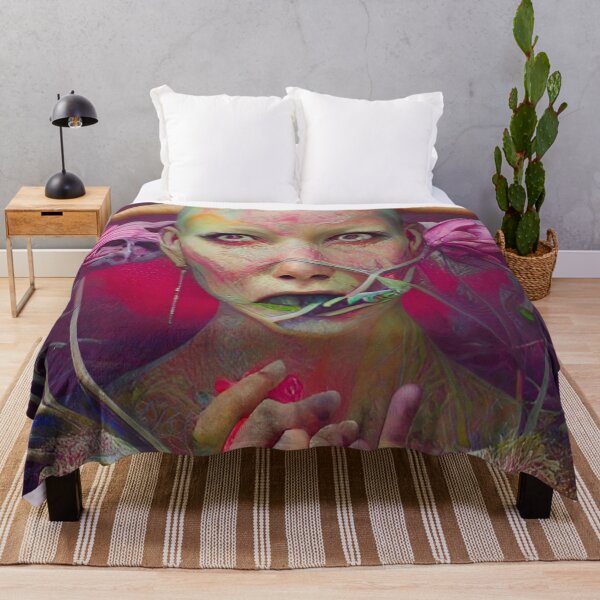 Item preview, Lucy Horned Goddess Organic Floral Abstract designed and sold by mghtymvrk2040.