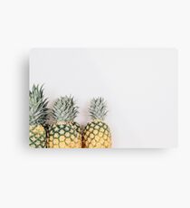 Die 3 Ananas | Dekor | Feng Shui | Metalldruck
