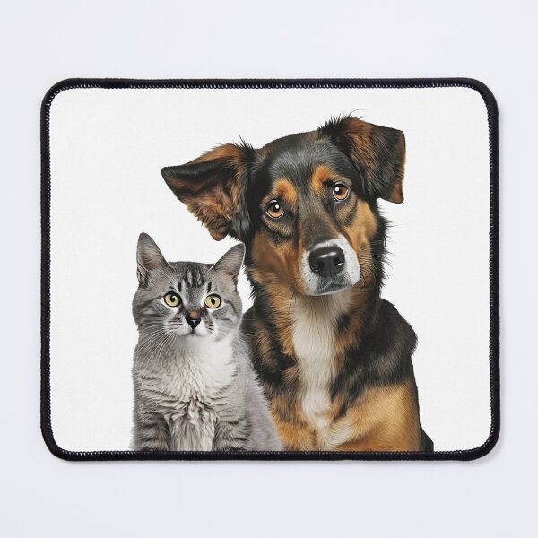 Item preview, Dog and cat with funny cute decorative dog for dog lovers designed and sold by RSDESIGNSteam.