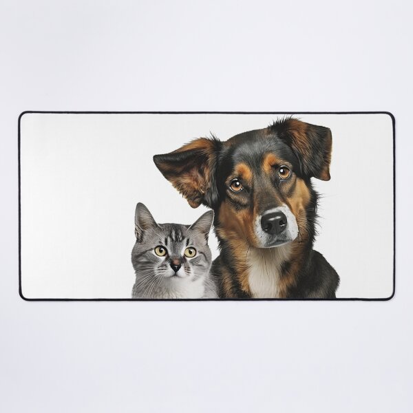 Item preview, Dog and cat with funny cute decorative dog for dog lovers designed and sold by RSDESIGNSteam.