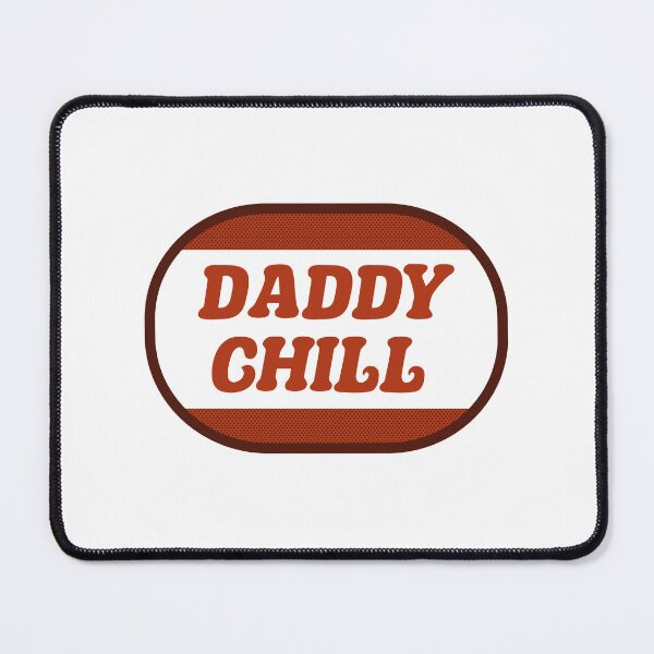 Item preview, Daddy Chill (Chill Pill) Vine Funny DILF Sugar Daddy Funny Satire Badge of Honor Maroon Leather Tan and Brown designed and sold by SpamiltonPrints.