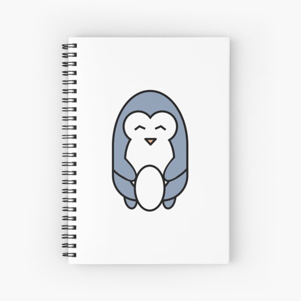 Cute Happy Penguin with Egg Spiral Notebook
