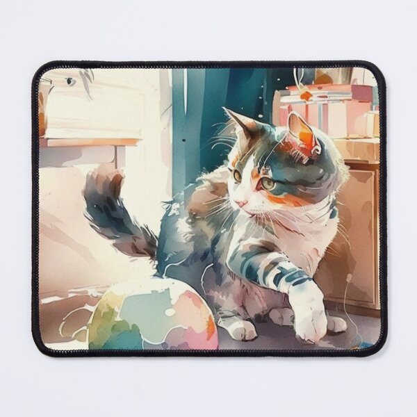 Item preview, home is where your cat lives designed and sold by printiesart.