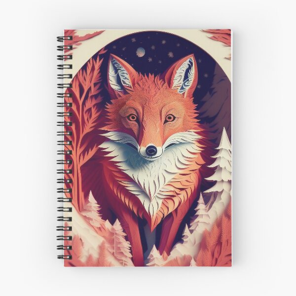 Item preview, PaperCut Art Red Fox in a Forest designed and sold by Damitan.