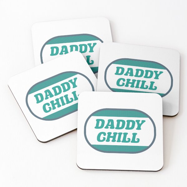 Item preview, Daddy Chill (Chill Pill) Vine Funny DILF Sugar Daddy Funny Satire Badge of Honor Teal Green and Blue designed and sold by SpamiltonPrints.