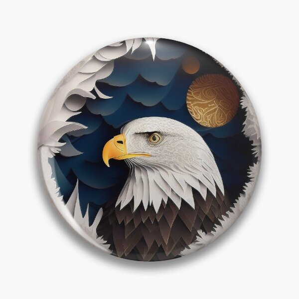 Item preview, PaperCut Art Bald Eagle in the Sky designed and sold by Damitan.