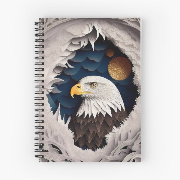 Item preview, PaperCut Art Bald Eagle in the Sky designed and sold by Damitan.