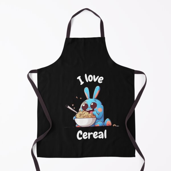 Item preview, National cereal day, funny cereal day, cartoon, strong happy bunny eating cereal designed and sold by ZEEONE.