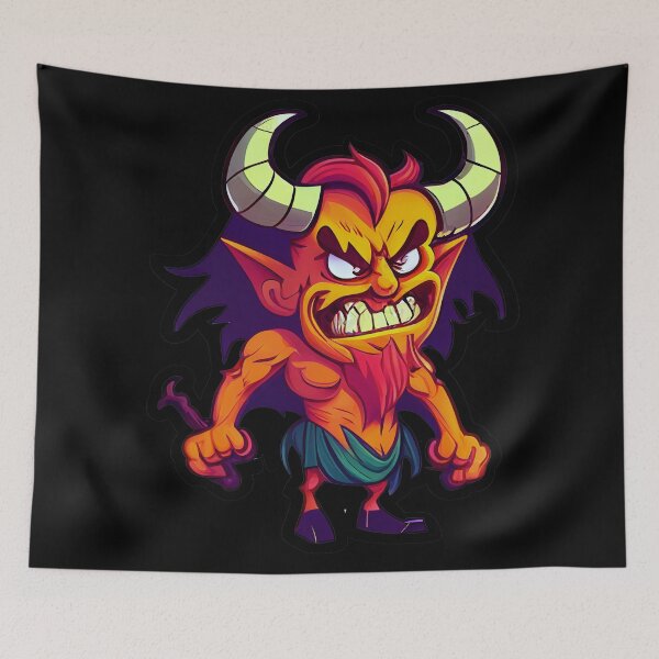Item preview, Cute Demon cartoon designed and sold by Francesko221.