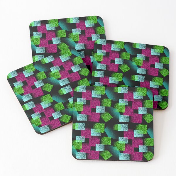 Item preview, Grainy Texture Abstract (neon green, pink, light blue ) designed and sold by Itzjustlife.