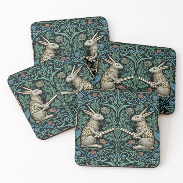 Item preview, Medieval Killer Bunnies Tapestry designed and sold by ebrawne.
