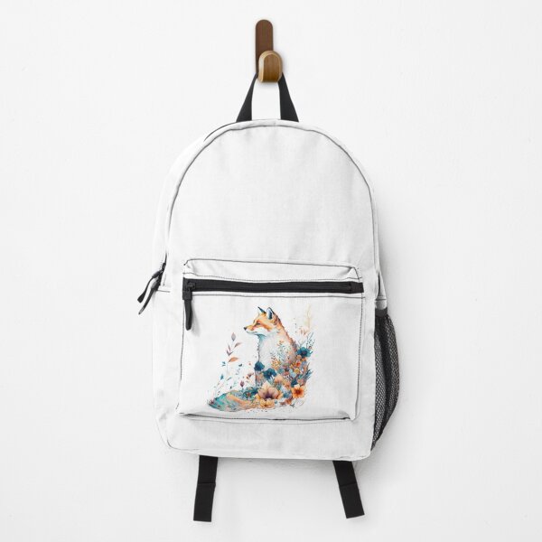 Item preview, Floral Fox Watercolor, Fox sorrounded by Floral art designed and sold by RingSenev.