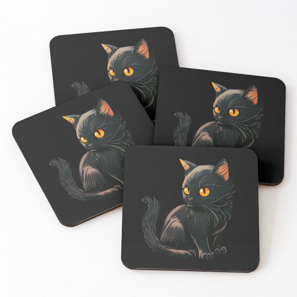 Item preview, Cute black cat designed and sold by Francesko221.