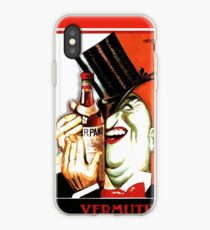 Italian Booze Vintage Advert Creepy Man in Tux iPhone Case