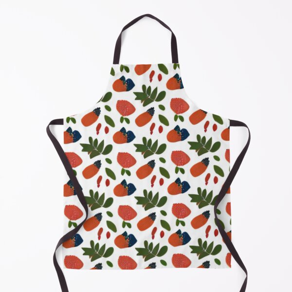 Artikelvorschau, Obst-Gemüse-Blätter-Muster-Design-Küchenthema entworfen und verkauft von Myriam-BR.