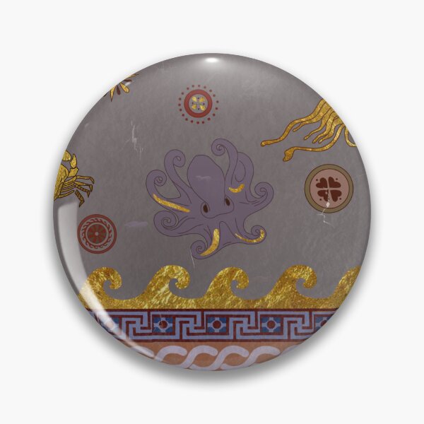 Item preview, Minoan Gold Leaf Fresco designed and sold by SunnyByTheBay.