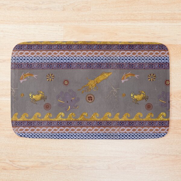 Item preview, Minoan Gold Leaf Fresco designed and sold by SunnyByTheBay.