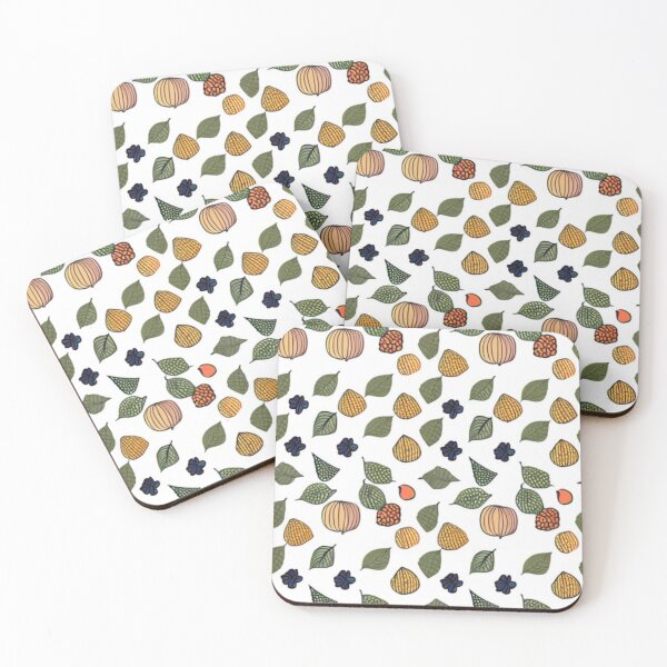 Item preview, Colorful Garlic Nuts Leaves Pattern Design Fruits Vegetables Theme designed and sold by Myriam-BR.