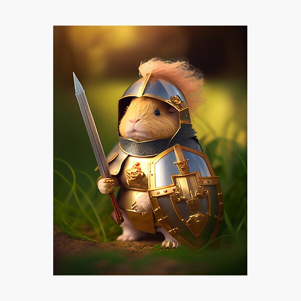 Sir Piggy Squeaks | Guinea Pig Collection Photographic Print