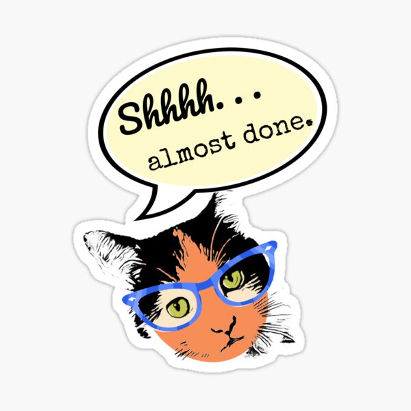 Always Tired Sticker Cat Sticker, Bubble Free Stickers, Cats, Cute Sticker,  Quote Sticker, Gift Ideas, Kawaii, Funny Gift, Sleepy Cat 