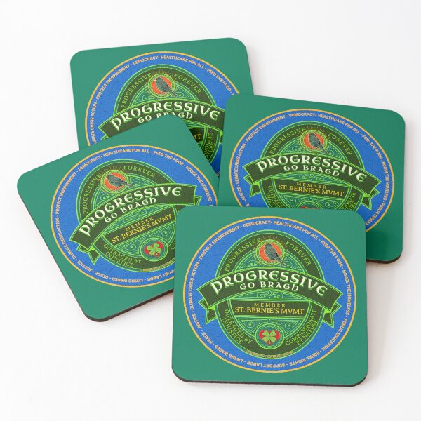 Artikelvorschau, PMD00496 Progressive Movement Designs Irish American Progressive Go Bragh oder forever für den Saint Patricks Day oder jeden anderen Tag motivierende Botschaft für progressive Demokraten und Bernie Sanders Unterstützer entworfen und verkauft von ProgressiveLeft.
