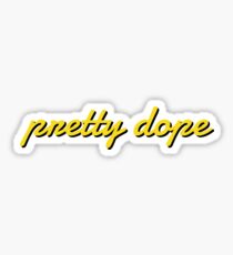 Pretty Dope Mellow Yellow Sticker