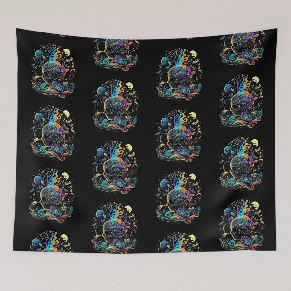 Item preview, Flowers and Skulls: A Fusion of Floral Elegance and Gothic Style designed and sold by digitaldreamHD.