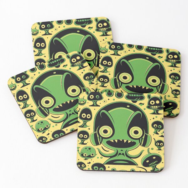 Item preview, Happy Alien friends Green designed and sold by CosyDesign.