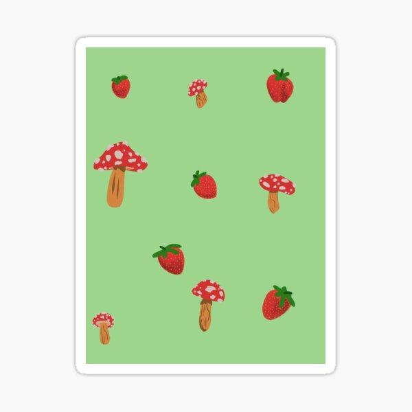Item preview, Strawberry and Mushrooms designed and sold by LookingxGlass.