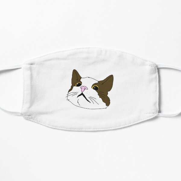 Angry Cat Face Tabby Kitty Funny Novelty Adult Cloth Face Mask